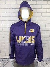 Los Angles Lakers Basketball Club 1/4 Zip Fleece Windbreaker Jacket Logo
