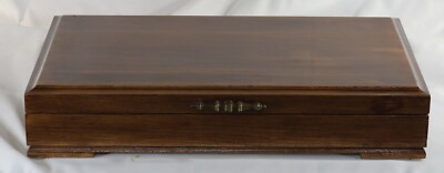 PEN STORAGE 944 CUSTOM BUILT INTERIOR SOLID MAHOGANY DISPLAY CHEST VINTAGE USA