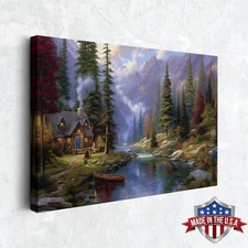 Smoke on the Pines Wall Art, Canvas Print for Home Decor, Wall Decor Art Poster