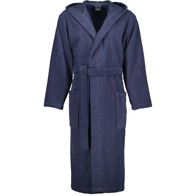 Cawö Home Bademäntel Herren Kapuze Classic 842 blau - 17 Herren Blau NEU & OVP