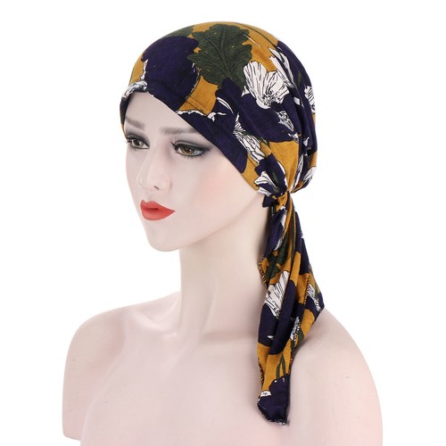 Damen Muslim Hijab Krebs Chemo Mütze Turban Kappe Abdeckung Haarausfall Kopftuch Halstuch - Bild 27 von 36
