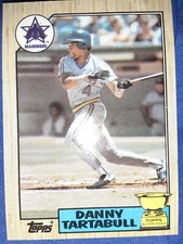 1987 Topps Baseball Danny Tartabull #476 Seattle Mariners ROOKIE RC GOLD CUP MLB