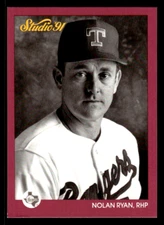 -GR- 1991 Studio - #128 Nolan Ryan (A) *Free Shipping* Texas Rangers