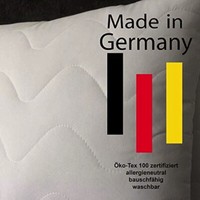"2Er Set TRAUM-SCHÖNES FüLlkissen Gesteppt, Weiss, Waschbar \"Made In Germany\""