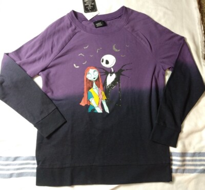 Disney Nightmare Before Christmas Sweatshirt Size Jack Sally dip