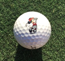 Disney Mickey Mouse Swinging A Golf Club Logo Golf Ball
