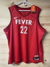 Caitlin Clark #22 Size XXL Indiana Fever Red Rebel Edition Stitched Jersey NWT