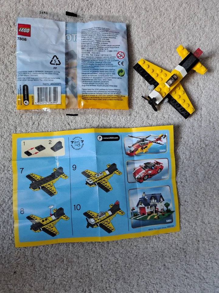 LEGO Creator 7808 Yellow Airplane, photo 4 of 5