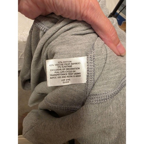 Coolibar Gray Long Sleeves Open Front Pockets Casual Cozy Cardigan Unisex XL - Picture 9 of 11