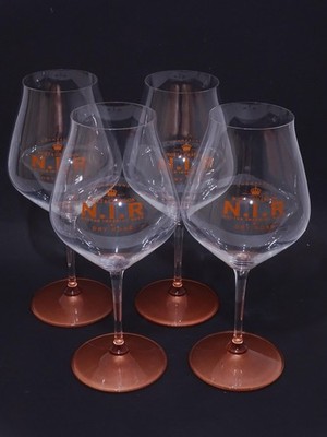 4 x N.I.R Moet & Chandon Dry Rosé Champagner Glas Riedel - Vintage - 25 cm