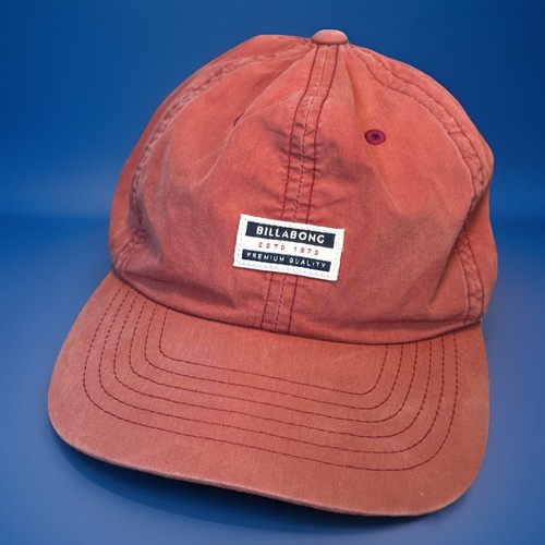 Billabong Throwback Anniversary Cap SnapBack Rust Hat Unstructured Canvas