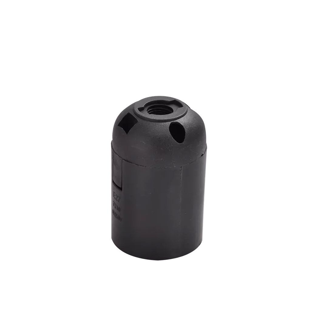 Black Screw E27 Light Bulb Lamp Holder Base Pendant Socket