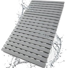 Shower Mat Non Slip Bathtub Mat with Suction Cups and Drain Holes 27.5 x15.7 ...