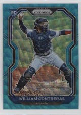 2021 Panini Prizm Tier II Teal Wave Prizm William Contreras #105 0jm6