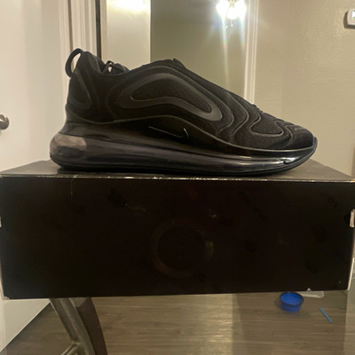Nike Air Max 720 Black Jersey Mesh Men s Low Top 2019 Sneakers AO2924-015