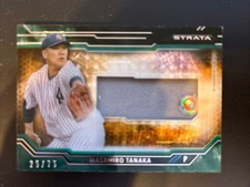2015 Topps Strata - Clearly Authentic Relics Masahiro Tanaka #CARC-MTA Green /75