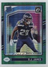2024 Panini Donruss Optic Rated Rookie Green Hyper Prizm DJ James #222 1s6h
