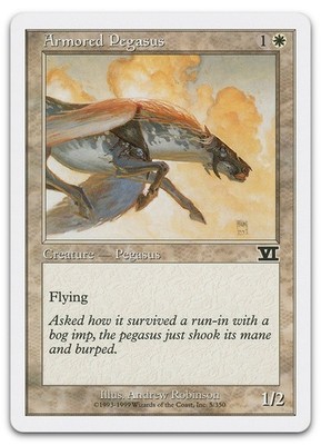 Armored Pegasus #5 (NM) Classic Sixth Edition 6ED Magic MTG