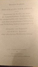  Alexander von Humboldt Physikalischer Atlas zum KOSMOS Dr. Heinrich Berghaus