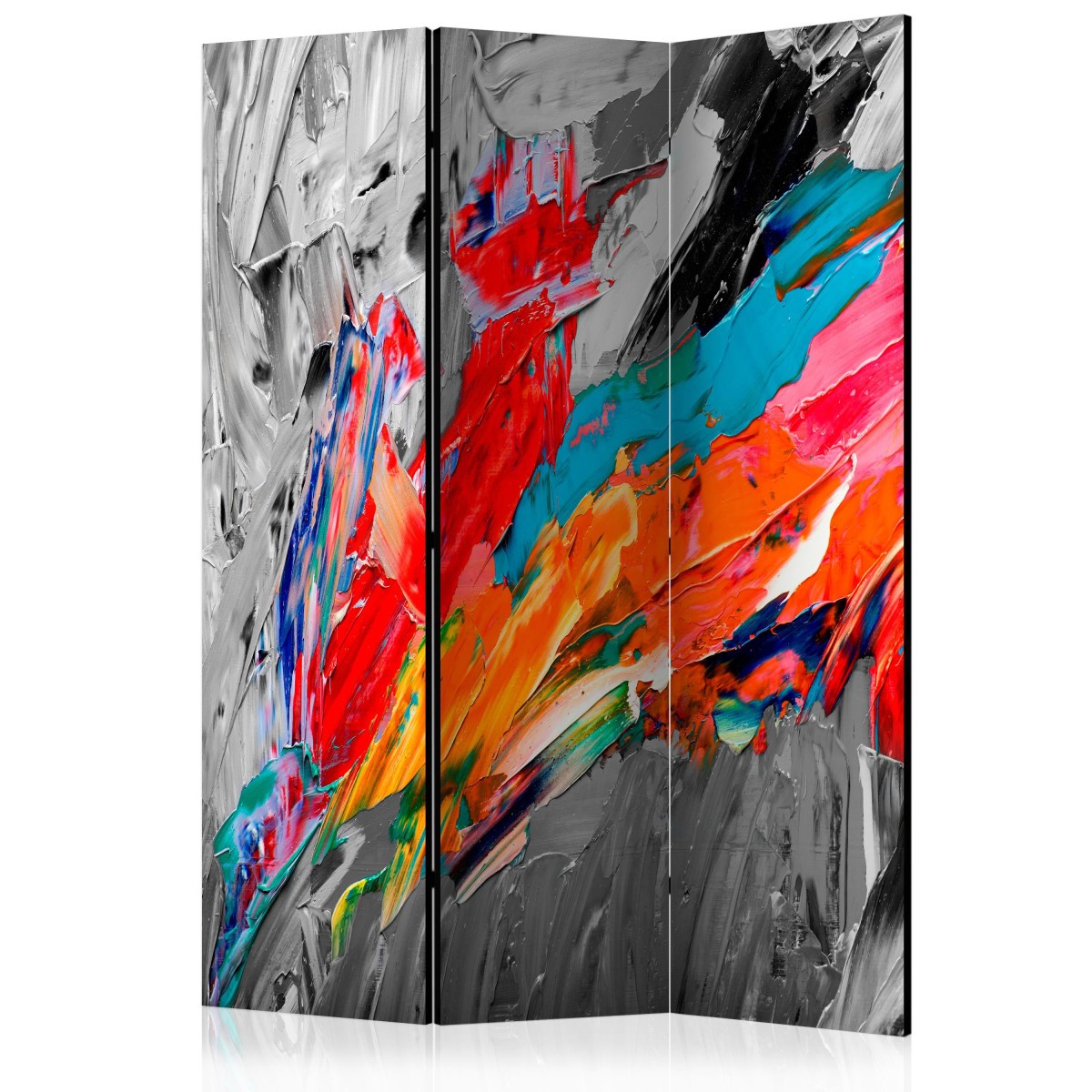 Paravent 3 volets Fiery Bird cloison amovible de chambre 135x172