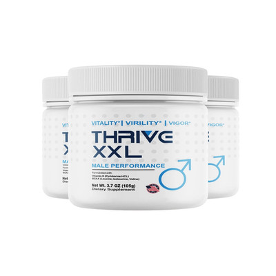 (3-Pack) Thrive XXL Male Powder   Thrive XXL Powder Supports Male Health