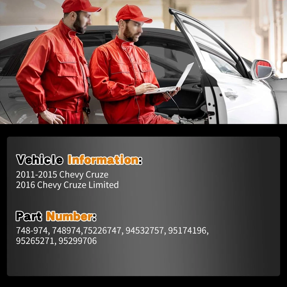 Front Driver For 11-15 Chevrolet Cruze Limited Power Window Regulator w/ Motor - Image 2 of 4