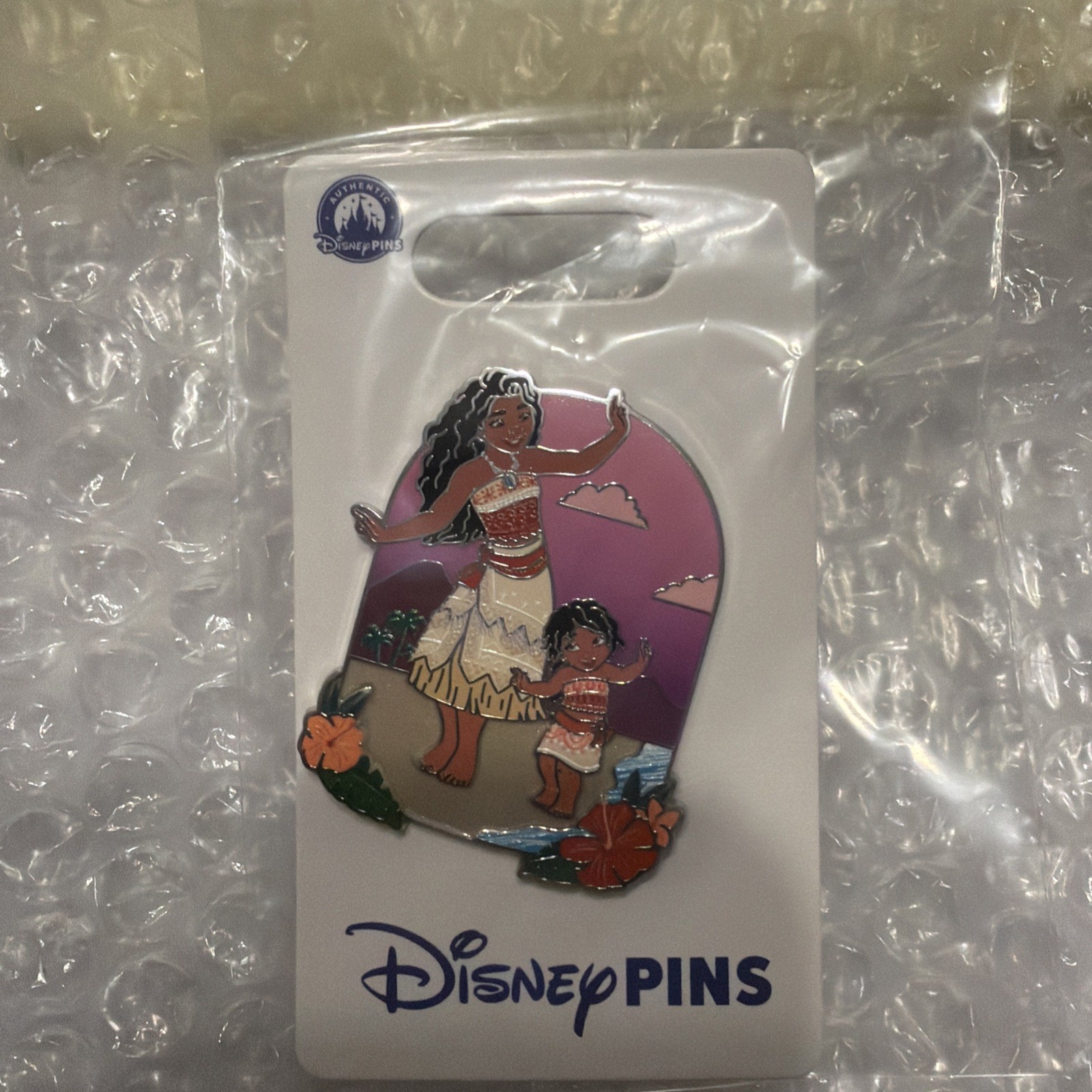 DISNEY PARKS MOANA 2 MOANA AND SIMEA PIN, 2025, NEW ON CARD