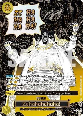 Zehahahahaha! Event Manga (Alternate Art) Op16-116 The Time of Battle Englisch