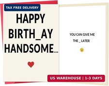 Birthday Card for Boyfriend, Funny Birthday Card for Men Him, Boyfriend Card for