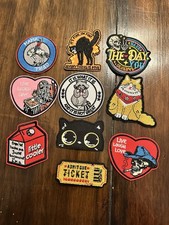 10 Assorted Embroidered Iron On Patches Colorful Graphic