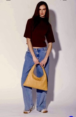 Walter Baker Haven Leather Mini Hobo Chai Tea Essential Wardrobe Neutral Bag New