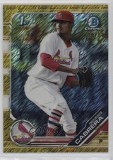 2019 Bowman Chrome Prospects Gold Shimmer Refractor 29/50 Genesis Cabrera 0c2