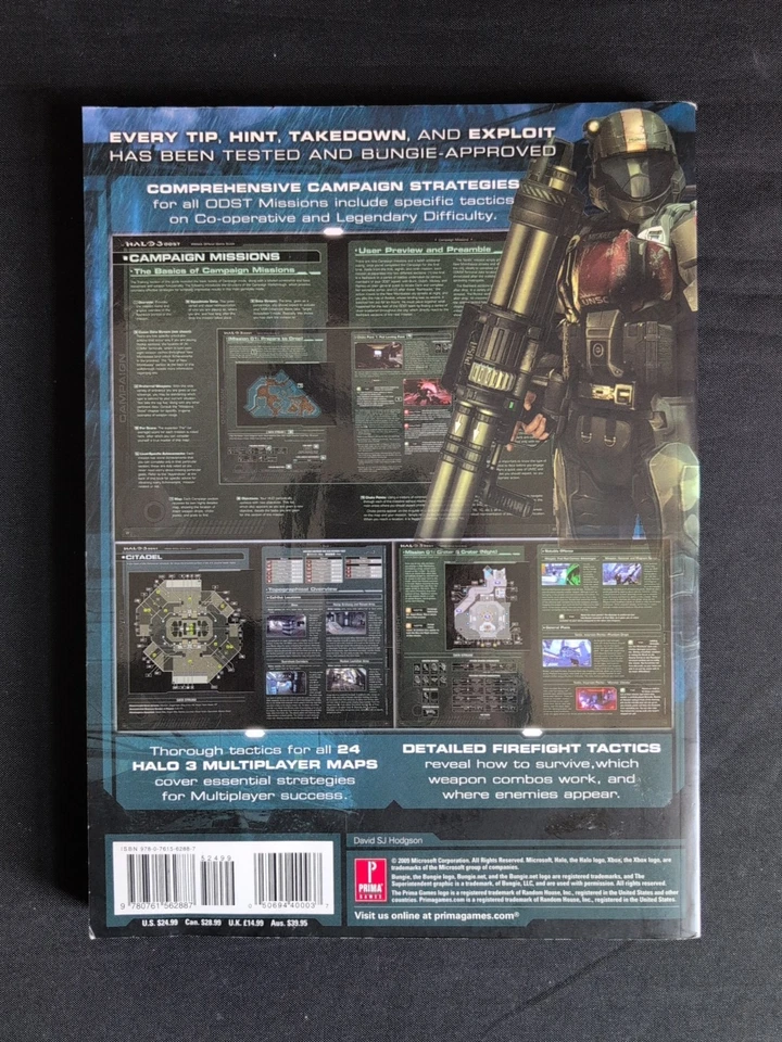 Halo 3 ODST Prima Official Game Strategy Guide for Xbox 360 with Game Bundle - Image 3 of 4