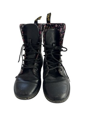 Dr. Martens 1460 Stiefel schwarz Airwick Hüpfsohlen Damen Lederstiefel Größe 3