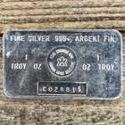 1 Troy Ounce VERY EARLY Royal Canadian Mint .999 Silver Argent Fin Bar