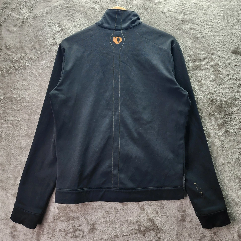 Chaqueta cortavientos Pearl Izumi para hombre mediana alta visibilidad amarilla ciclismo cremallera completa bicicleta Foto 2 de 4