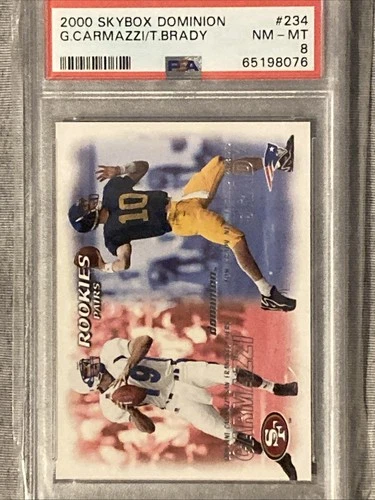 TOM BRADY/ G .CARMAZZI 2000 SKYBOX DOMINION # 234 RC  
