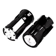 2Pack Round Battery Holder Container Case for 4xAAA Batteries