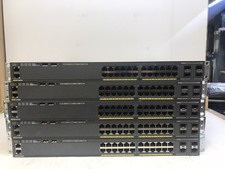 Lot of 5 Cisco 2960XR 24 Port Network Switches WS-C2960XR-24PS-I