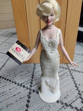 1983 World Doll Marilyn Monroe Porcelain Celebrity Series Sequin Gown.