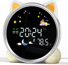 Kids Alarm Clock with Night Light,Ok to Wake Clock for Kids,Stay in Bed Clock an