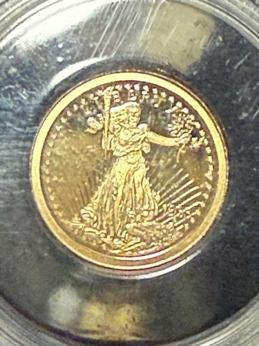 Birth of Our Nation Gold Coin American Mint 14K 0.5 gram Liberty Eagle .585
