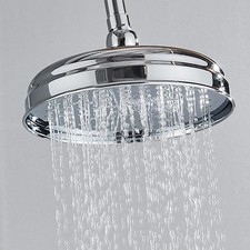 Polished Chrome 8 inch Round Rainfall Shower ...