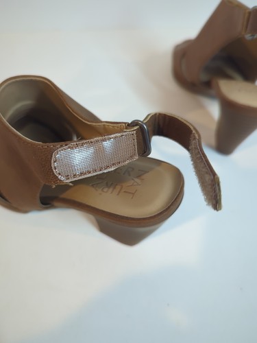 Naturalizer Tatum Open Toe Heeled Shoes Brown Women Sz 6.5 Strap Back - Picture 7 of 10