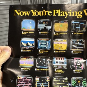 Now You're Playing With Power R.O.B. the Robot Nintendo NES Prmo Poster Insert W