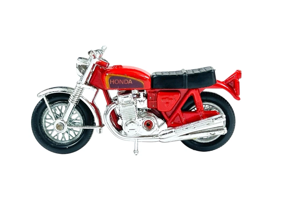 Matchbox Lesney Superfast MB18 Chrome Handlebars Red Honda Motorcycle w/I Box - Image 2 of 4