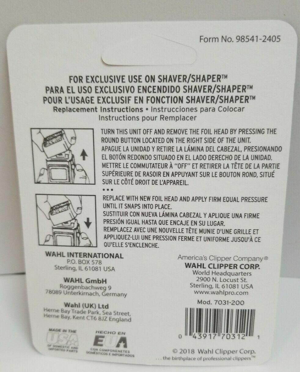 Wahl 5-Star Series Replacement Foil for Super Close Shaver - Gold