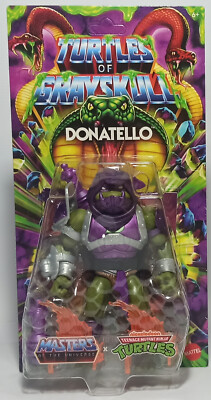 MATTEL MOTU x TMNT TURTLES OF GRAYSKULL DONATELLO EUROPEAN ACTION FIGURE MOSC