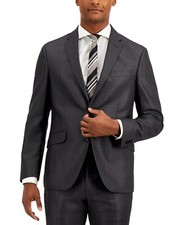 360 Kenneth Cole Reaction Men's Techni Cole Slim-Fit Suit Jacket Charcoal 40 R