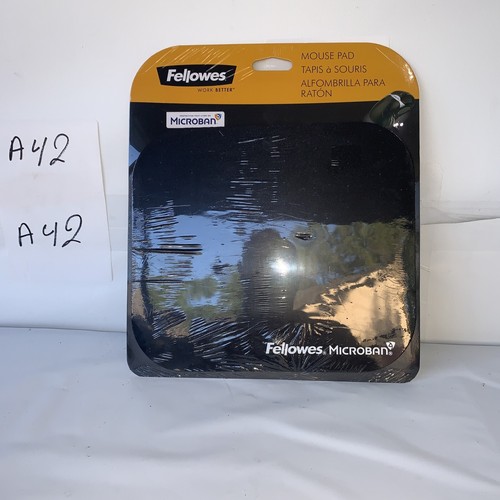 Fellowes Microban® 8" x 9" Mouse Pad, Black New In Sealed Package. Free Shipping - Picture 2 of 3